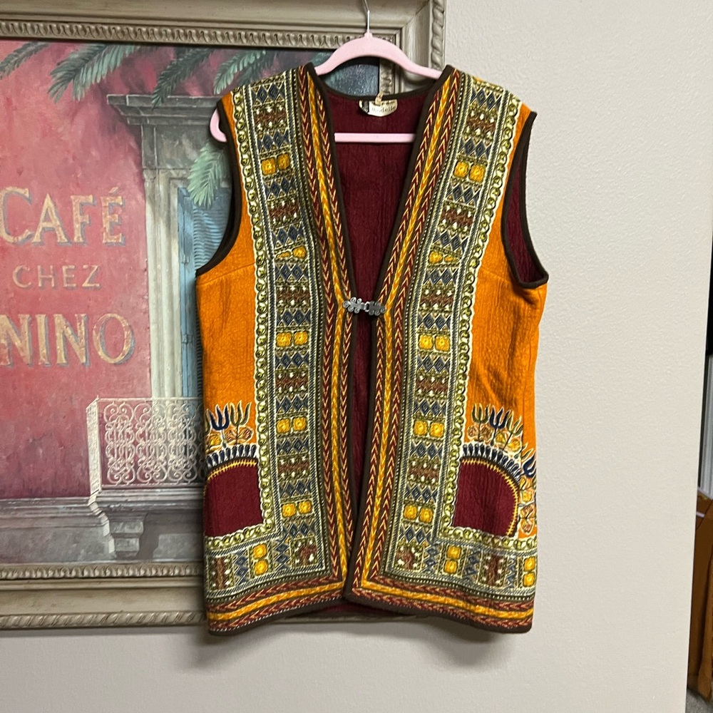 Vintage Karla Drabsch Modelle Felt Tunic Vest